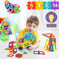 Jokooan Blocs de Construction Magnétique Enfant(50 Pièces), Jouet Enfant 3 4 5 6 Ans Jeux de Construction Aimanté Montessori Educatif Cadeau pour Les Enfants 4 Ans +